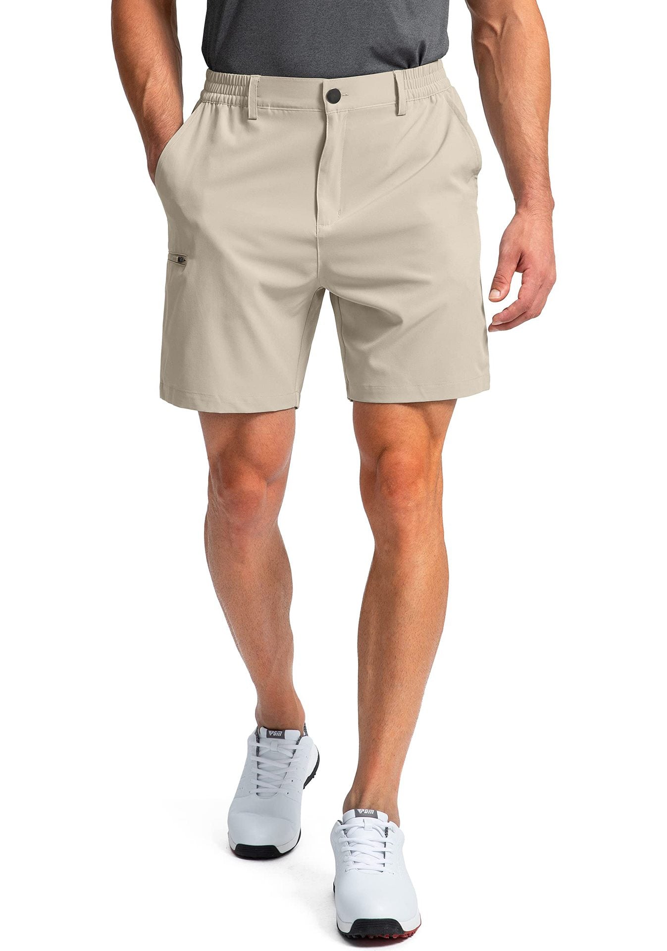 Men's Stretch Golf Pants, Casual Sports Style, Six Pockets