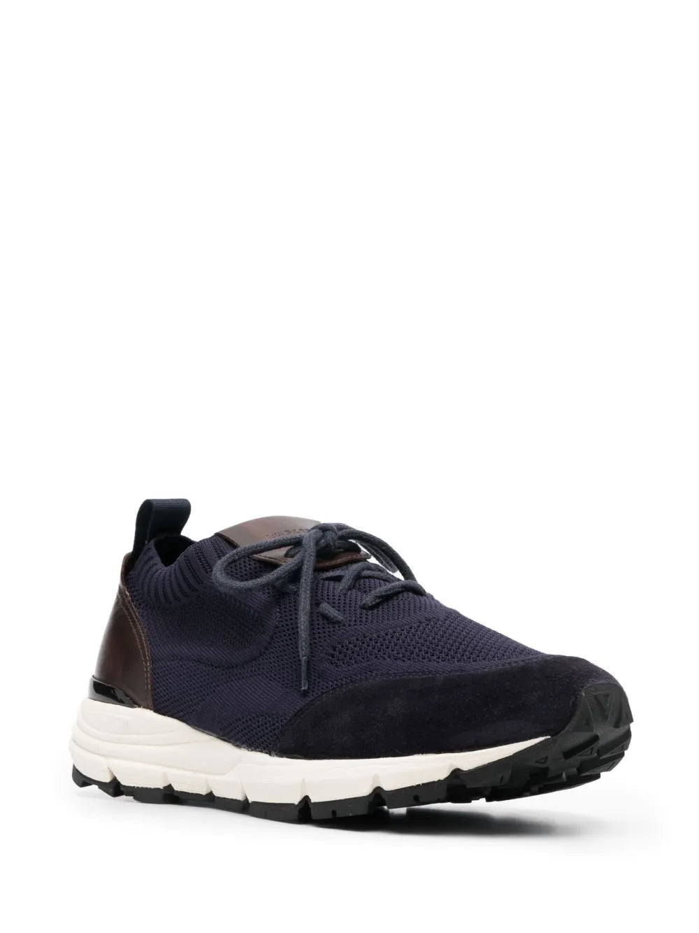 Scarosso Knitted-Upper Suede Sneakers
