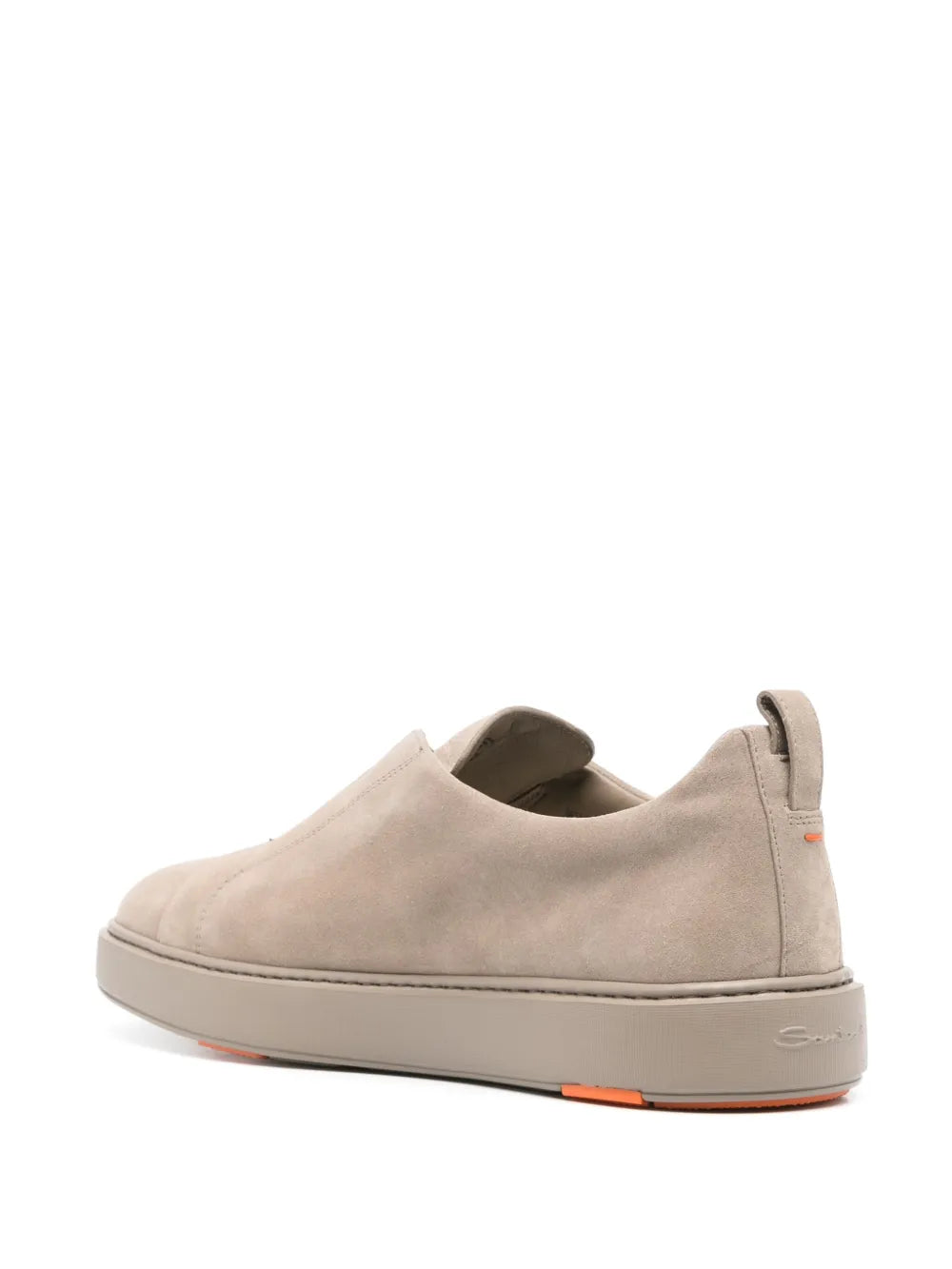 Santoni Suede Slip-On Sneakers