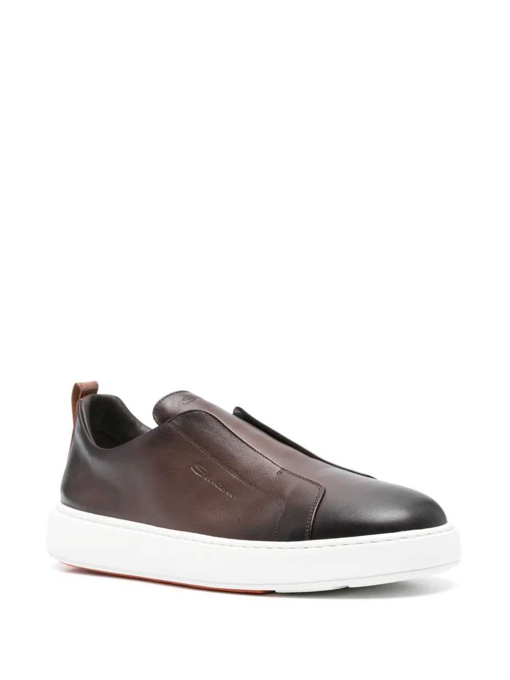 Santoni Leather Sneakers