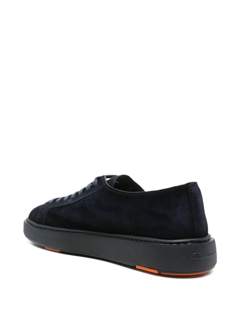 Santoni Suede Lace-Up Sneakers