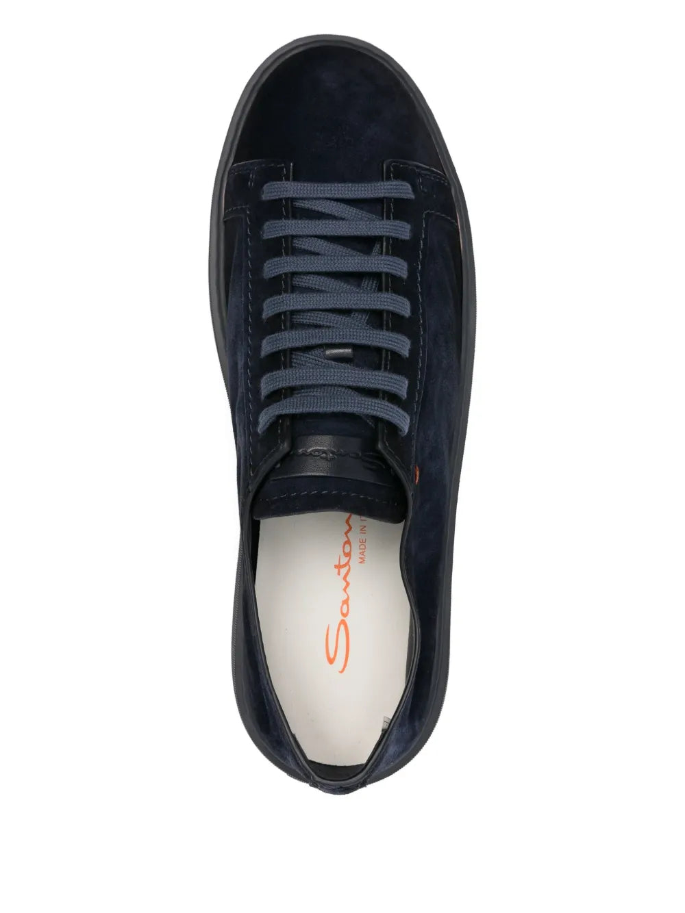 Santoni Suede Lace-Up Sneakers