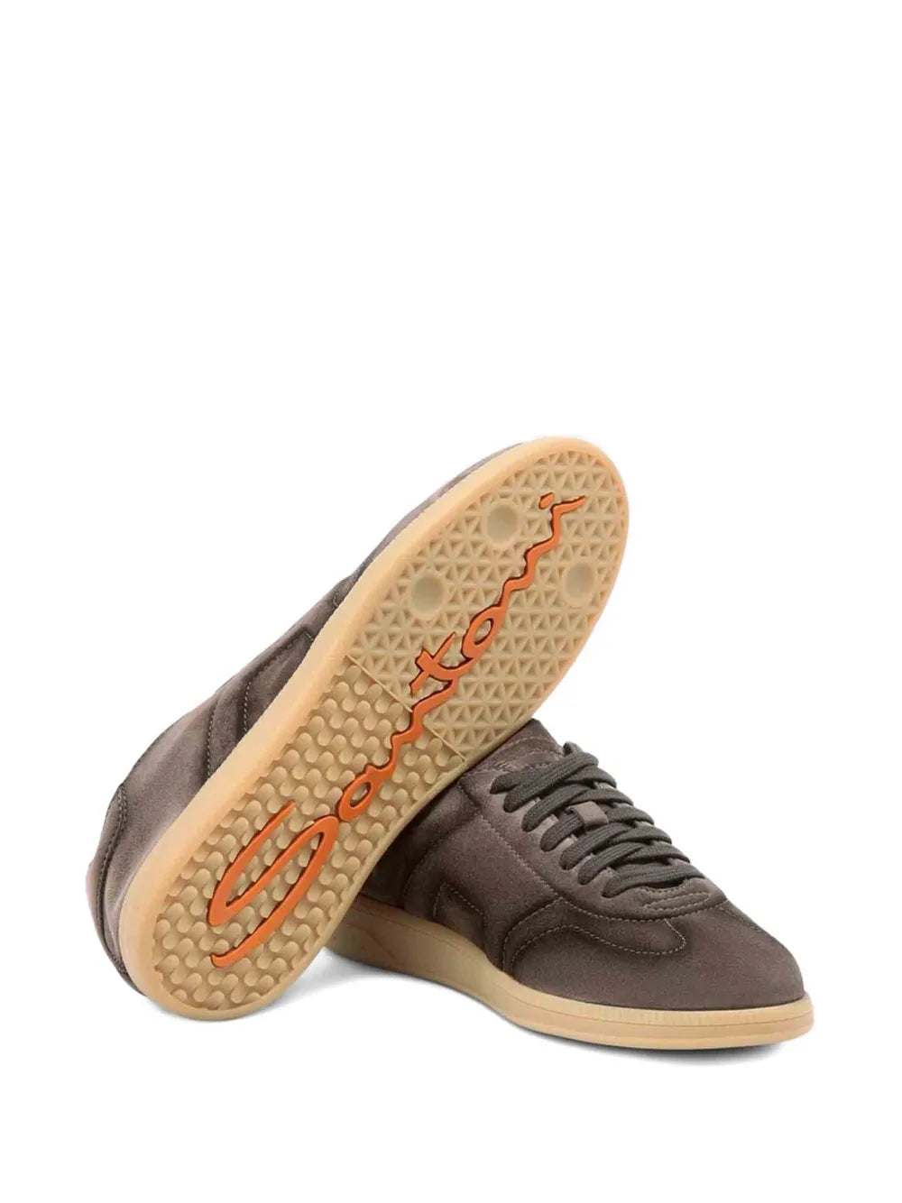 Santoni Suede Leather Sneakers