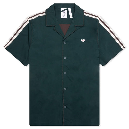 Adidas Originals x CLOT Bowling Shirt by Edison Chen - Dark Brown
