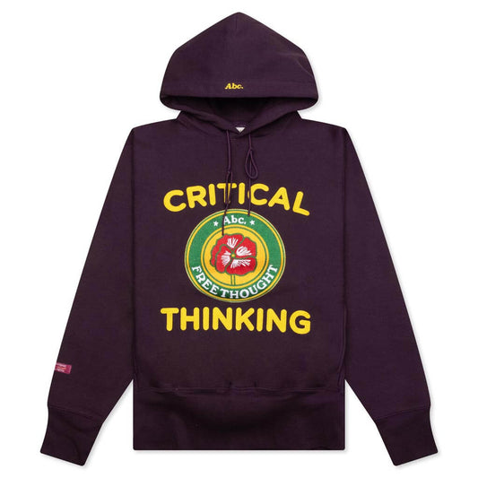 Critical Thinking Hoodie - Blackberry Wine