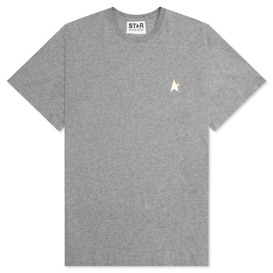 Star M's Regular T-Shirt - Melange Grey/Gold