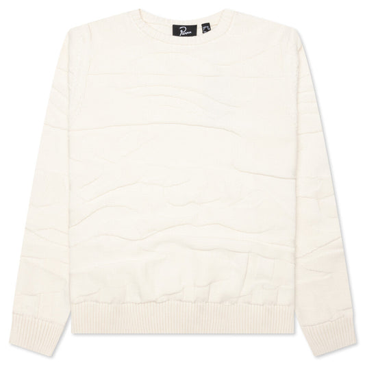 Landscaped Knitted Pullover - Off White