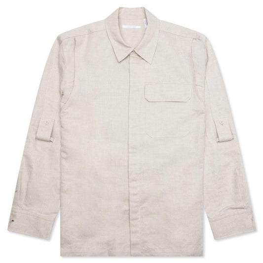 Cotton-Linen Cargo Shirt - Twill/Natural