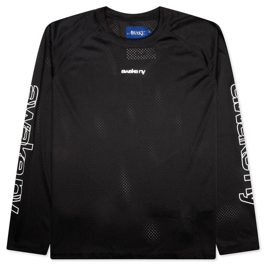 Mesh L/S Top - Black