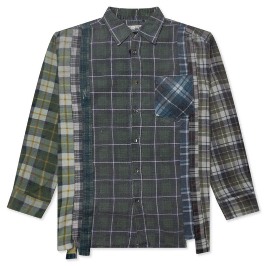 Flannel Shirt 7 Cuts Reflection Shirt - Assorted