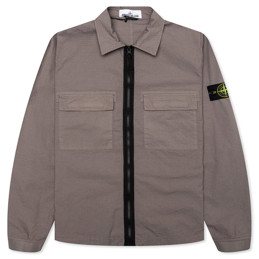 Regular Fit Overshirt - Dove Grey
