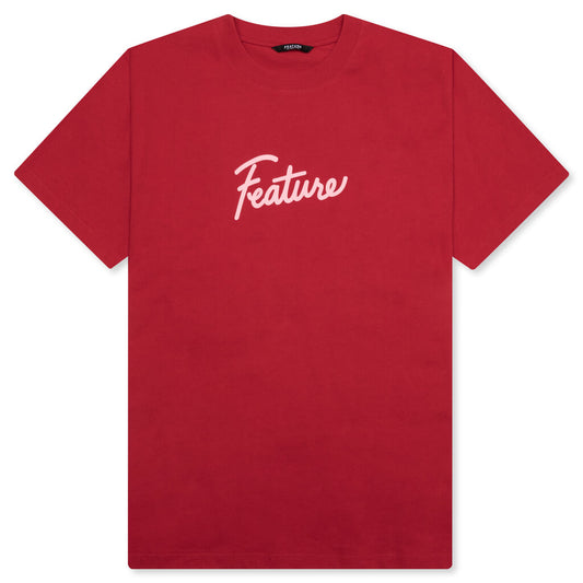 Script Tee - Savvy Red