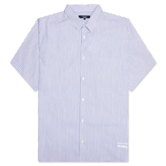 Short Sleeve Logo Shirt - Blue/White