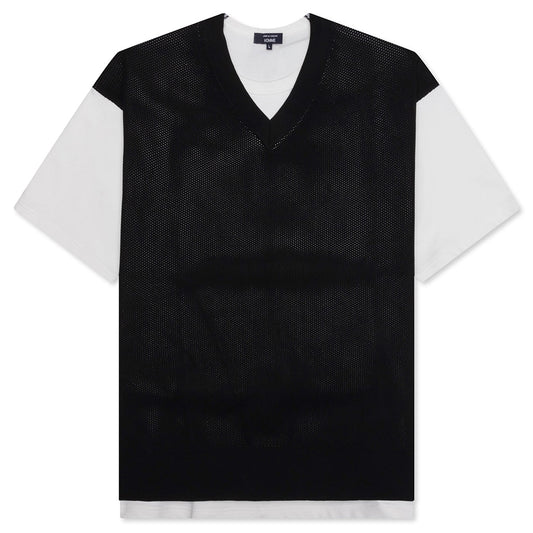 Cotton Jersey x Polyester T-Shirt - White